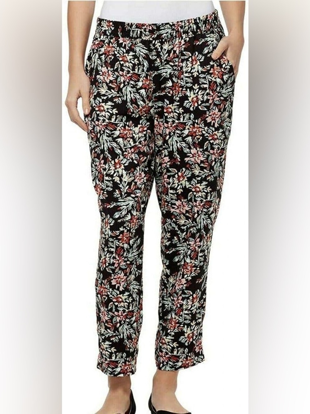 Jessica Simpson floral ankle pants